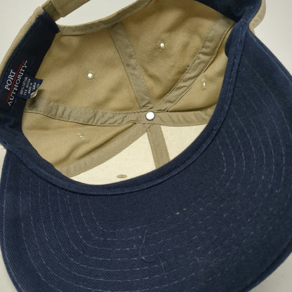 Port Authority Baseball Cap Beige Blue One Size Strapback Mountain Shadows Hat