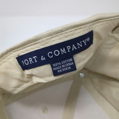 Port & Company Baseball Cap Beige One Size Train Ophir Utah Patch Adjustable Hat