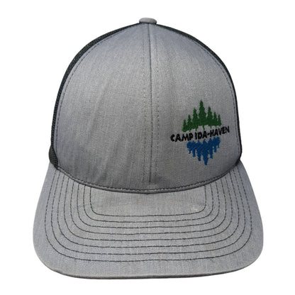 Camp Ida-Haven Snapback Trucker Hat Gray One Size Pacific Headwear