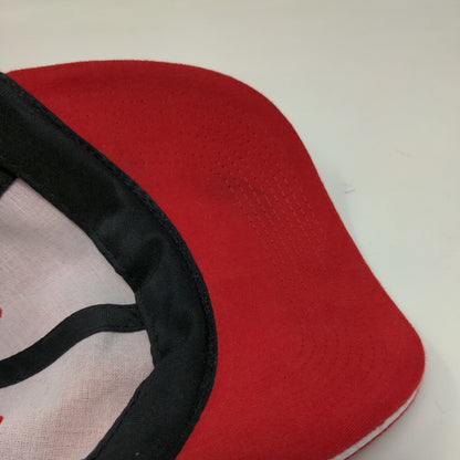 White Cross Switzerland Slideback Hat Red One Size Embroidered Adjustable