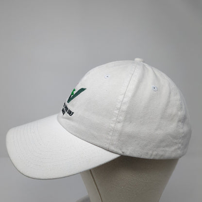 Village Green Golf Course Slideback Hat White One Size Adjustable Fahrenheit