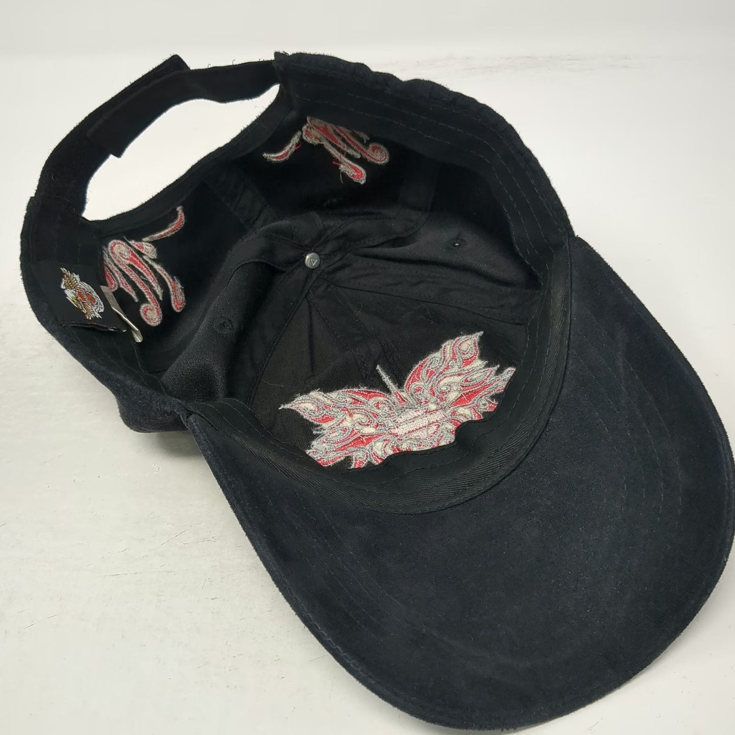 Harley-Davidson Baseball Cap Black Red Silver One Size Tribal Embroidery Hat