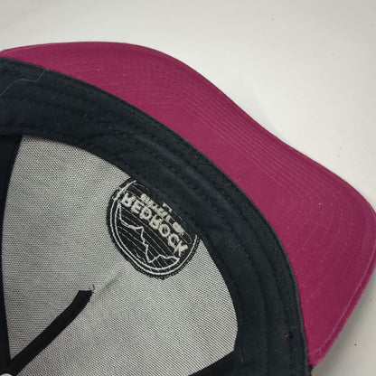Red Rock Bicycle Co. Pink OSFM Trucker Hat Snapback Mesh Back Utah Gear Patch