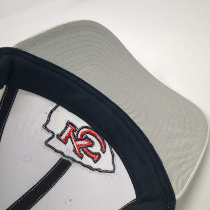 Kansas City Chiefs NFL Team Apparel White One Size Strapback Cap Curved Brim