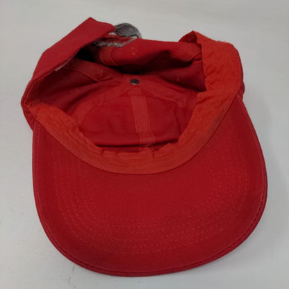 Lacoste Slideback Hat Red One Size Embroidered Adjustable 6 Panel