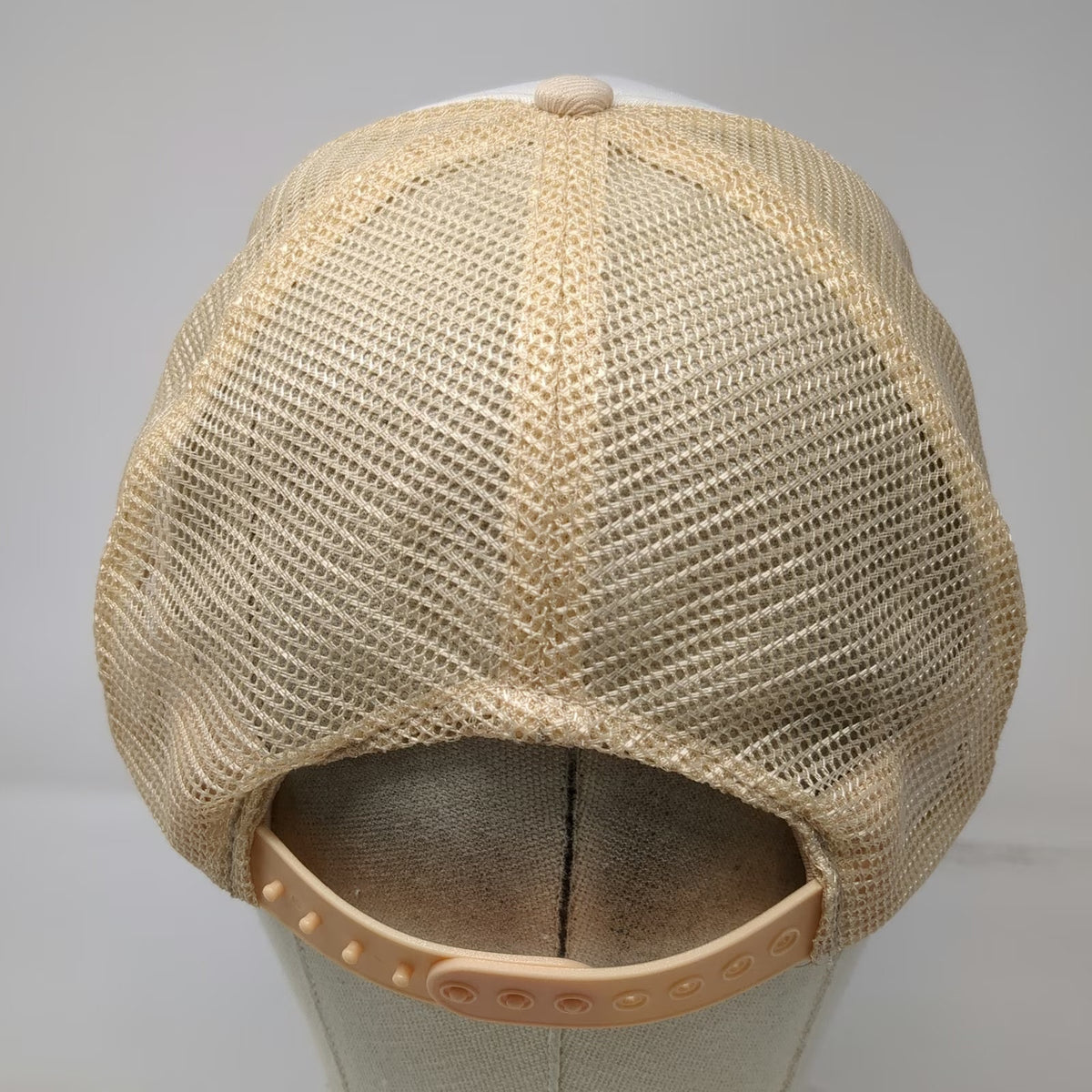 Mohr's Salt Lake Hardware Hat Beige One Size Trucker Hat Mesh Back Snapback Foam