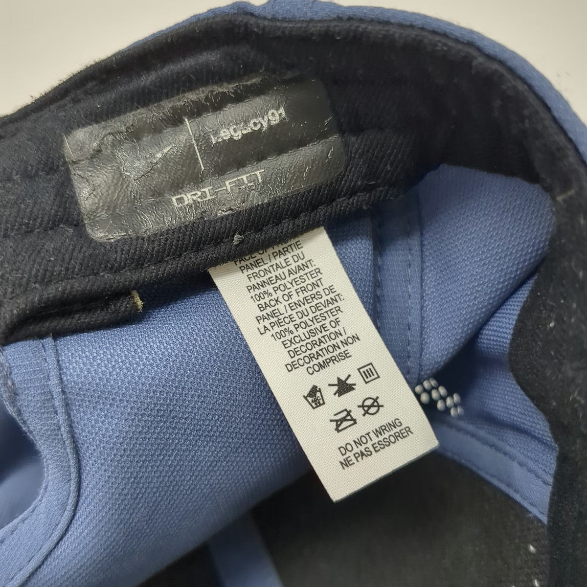 Nike Snapback Blue Hat One Size Dri-Fit Legacy 91 Perforated Two Tone Sport