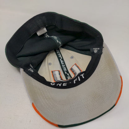 Miami Hurricanes Fitted Hat Multicolor OSFA Embroidered Logo NCAA