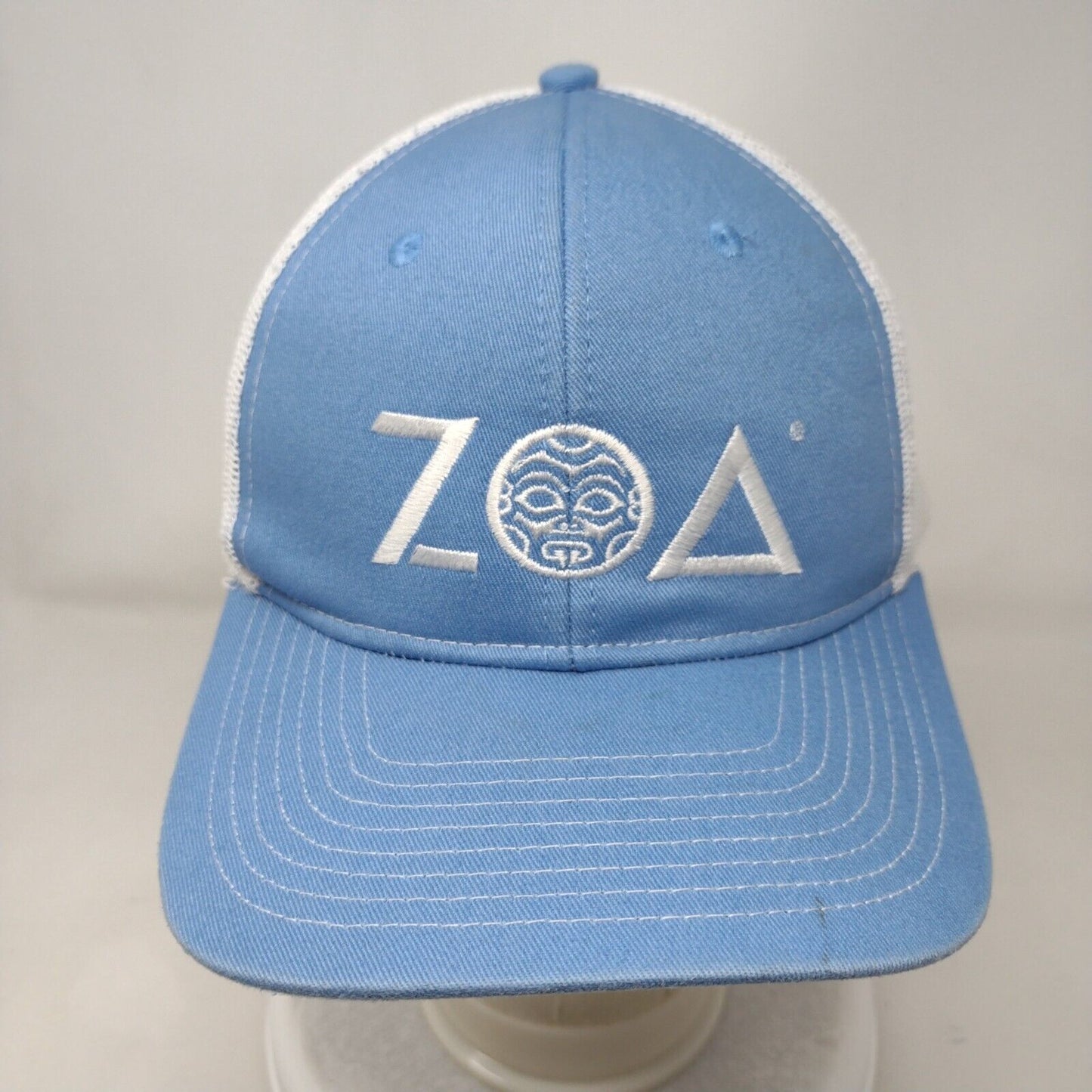 Zoa Snapback Mesh Back Trucker Hat Blue One Size Port Authority