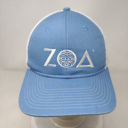 Zoa Snapback Mesh Back Trucker Hat Blue One Size Port Authority