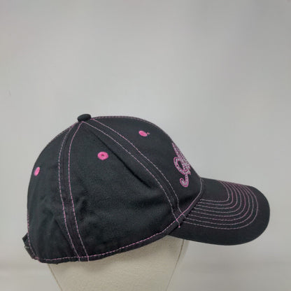 Alaska Strapback Hat Black One Size Embroidered Bling Adjustable