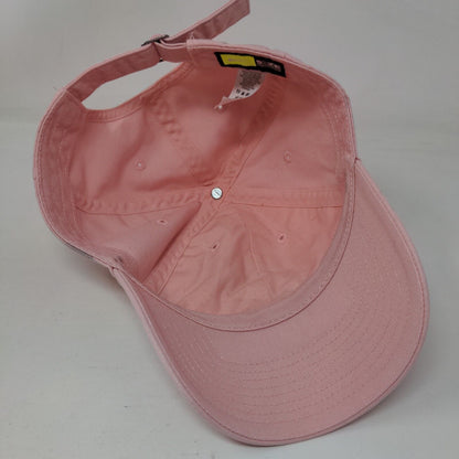 Nike Slideback Hat Pink OSFM Adjustable Embroidered Vented Holes Heritage86