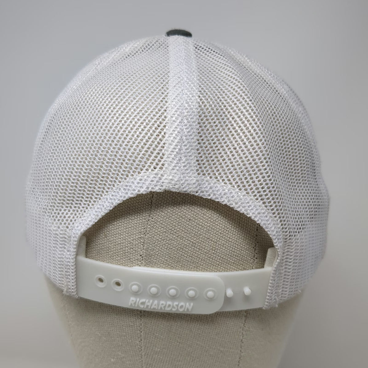 Richardson Trucker Hat Gray S CDA National Mesh Back Snapback 115 Small