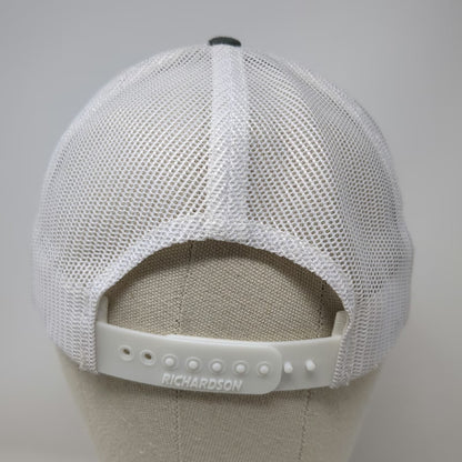 Richardson Trucker Hat Gray S CDA National Mesh Back Snapback 115 Small
