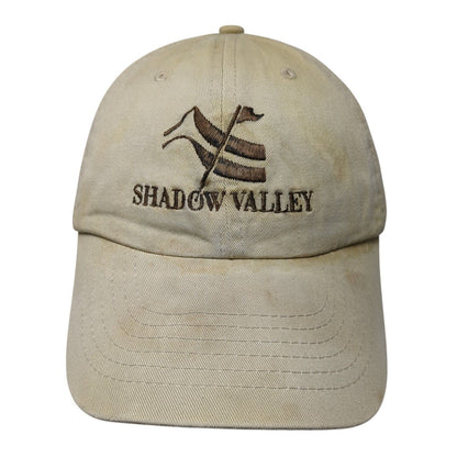 Shadow Valley Slideback Hat Tan One Size Adjustable Vent Holes Dpc