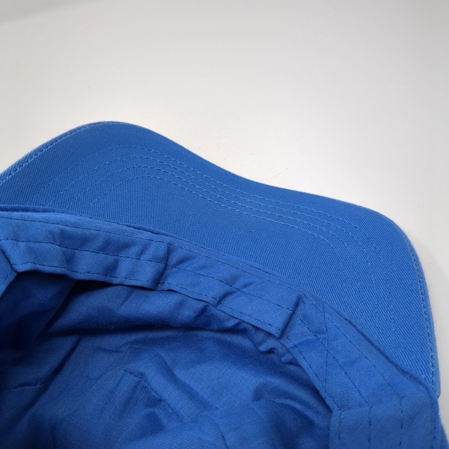 J. Linderberg Cadet Army Cap Blue Medium Lightweight Emblem Blank Cotton