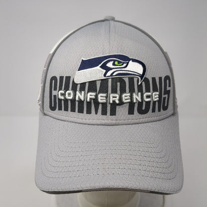 Seattle Seahawks Fitted Hat Gray OSFASuper Bowl XLVIII Logo New Era 39Thirty