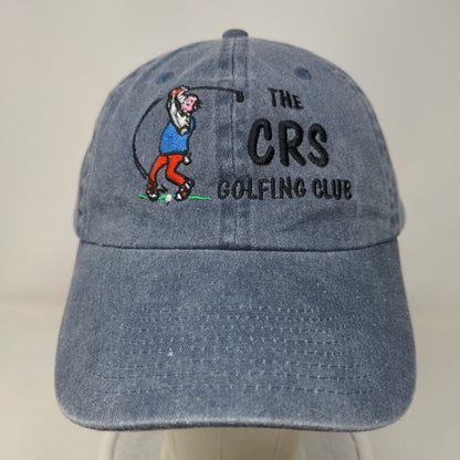 The CRS Golfing Club Slideback Hat Blue One Size RCC Koozie Norwood