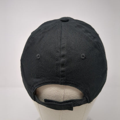 Unbranded Strapback Hat Black One Size Adjustable Vent Holes Blank