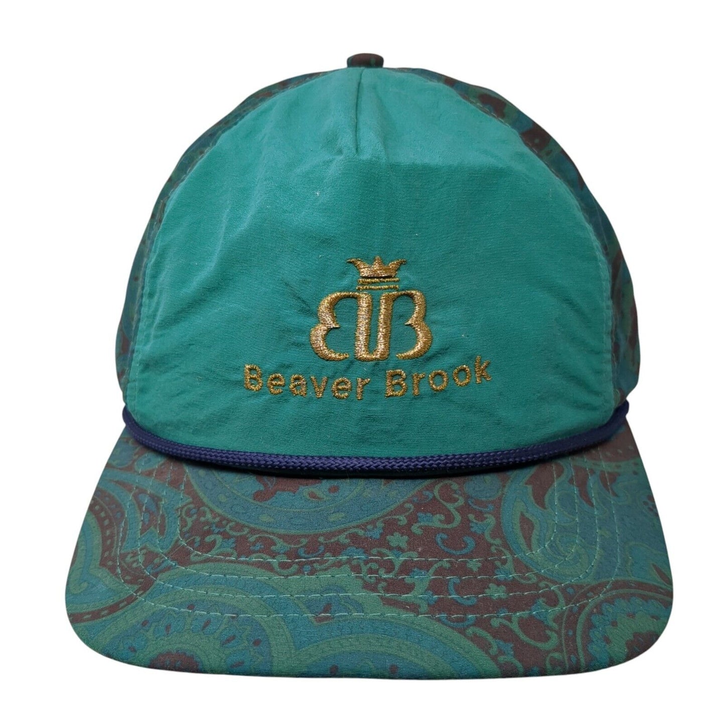 Beaver Brook Slideback Rope Trucker Hat Multi One Size Paisley Vintage Duckster