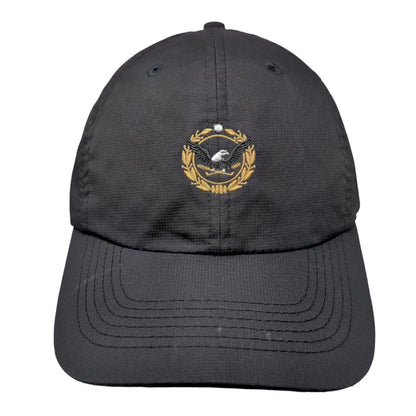Imperial Strapback Hat Black OSFA Adjustable Embroidered Imperial