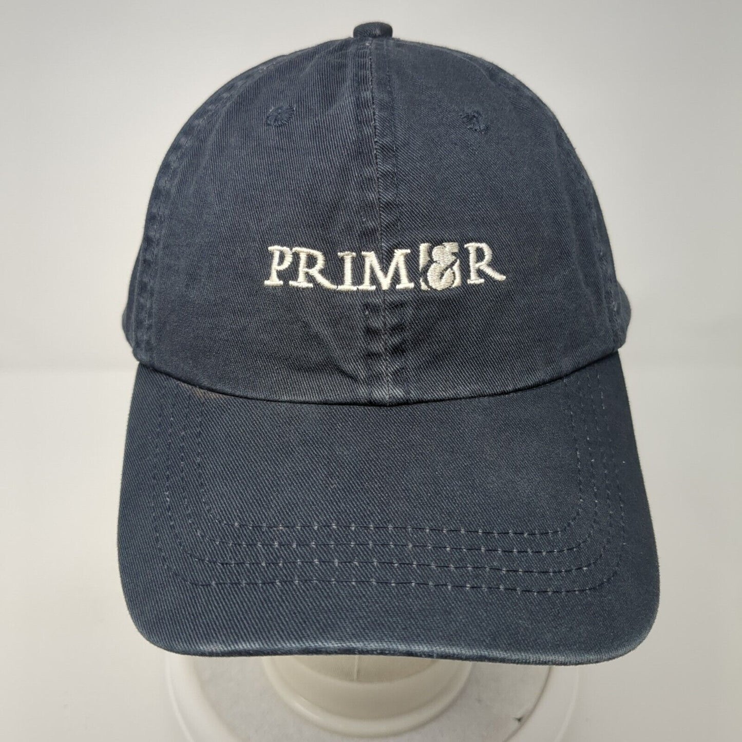 Primer Slideback Hat Blue One Size Adjustable Embroidered 6 Panel Bullet Line