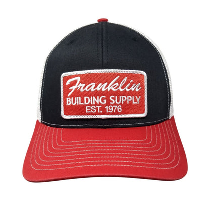 Franklin Building Supply Est. 1976 Snapback Trucker Hat Multi OSFA Mesh Back