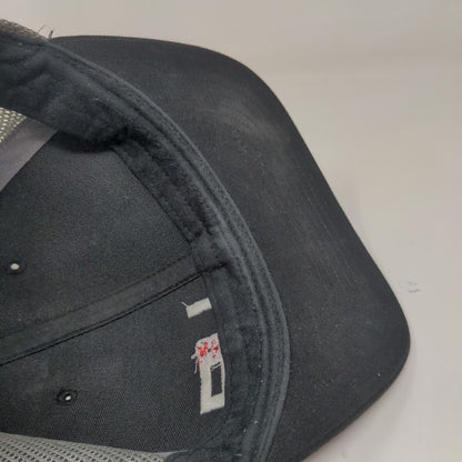 Richardson Men's Snapback Mesh Back Hat Black Gray Embroidered UP Logo #112
