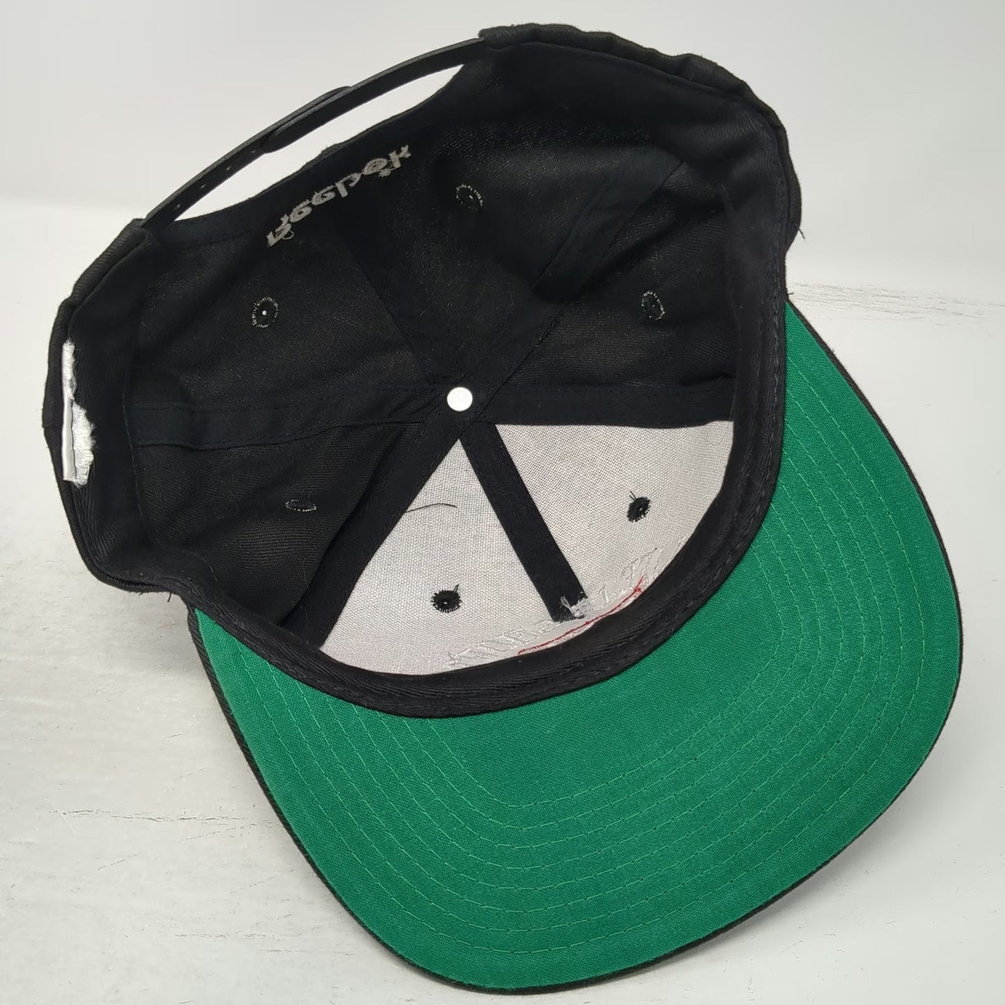 Reebok Snapback Hat Black One Size Green Under Brim Life Is Short XXL Play Hard