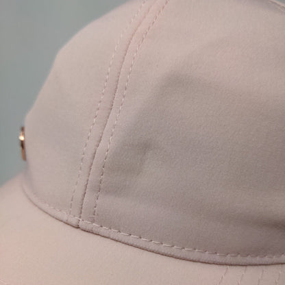 Gaiam Strapback Hat Pink One Size Adjustable Laser Cut Solid 6 Panel