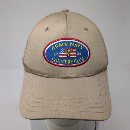 Army Navy Country Club Strapback Hat Tan One Size Adjustable Pukka