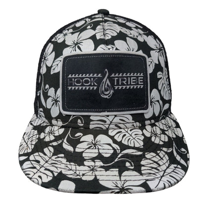 Hook Tribe Snapback Trucker Hat Multicolor OSFM Adjustable Mesh Back Floral Otto
