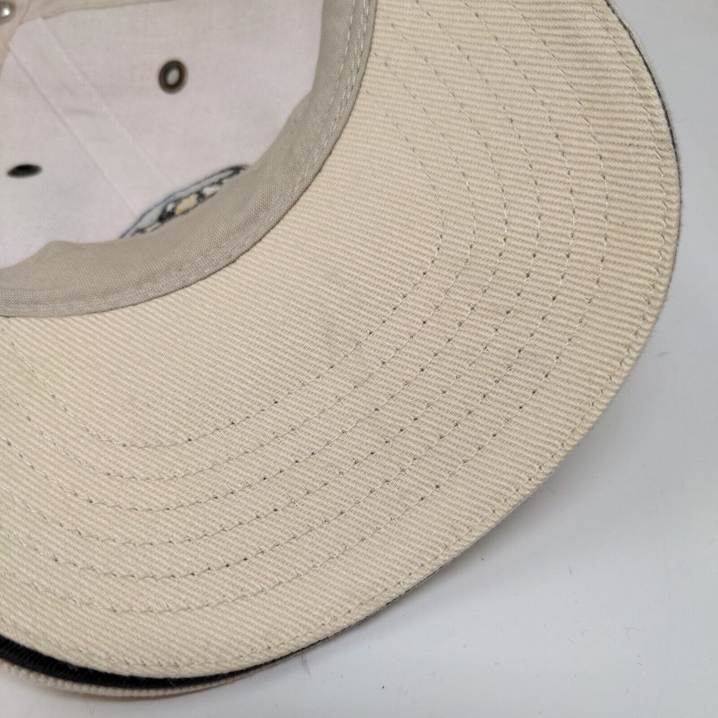 Camping World Men's Slideback Hat Tan Embroidered Logo 100% Cotton Adjustable