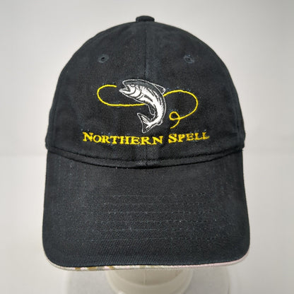 Northern Spell Fish Strapback Hat Black One Size Realtree Outdoor