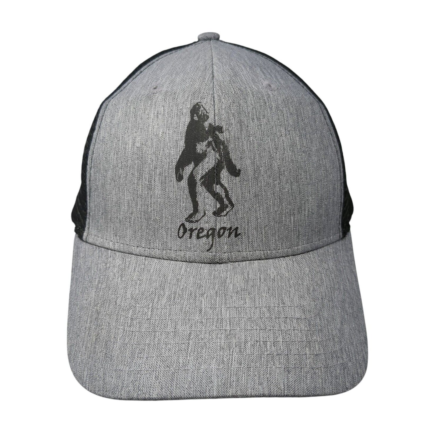 Oregon Snapback Trucker Hat Gray One Size Adjustable Mesh Back Big Accessories