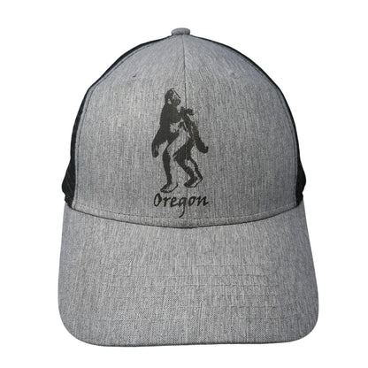 Oregon Snapback Trucker Hat Gray One Size Adjustable Mesh Back Big Accessories