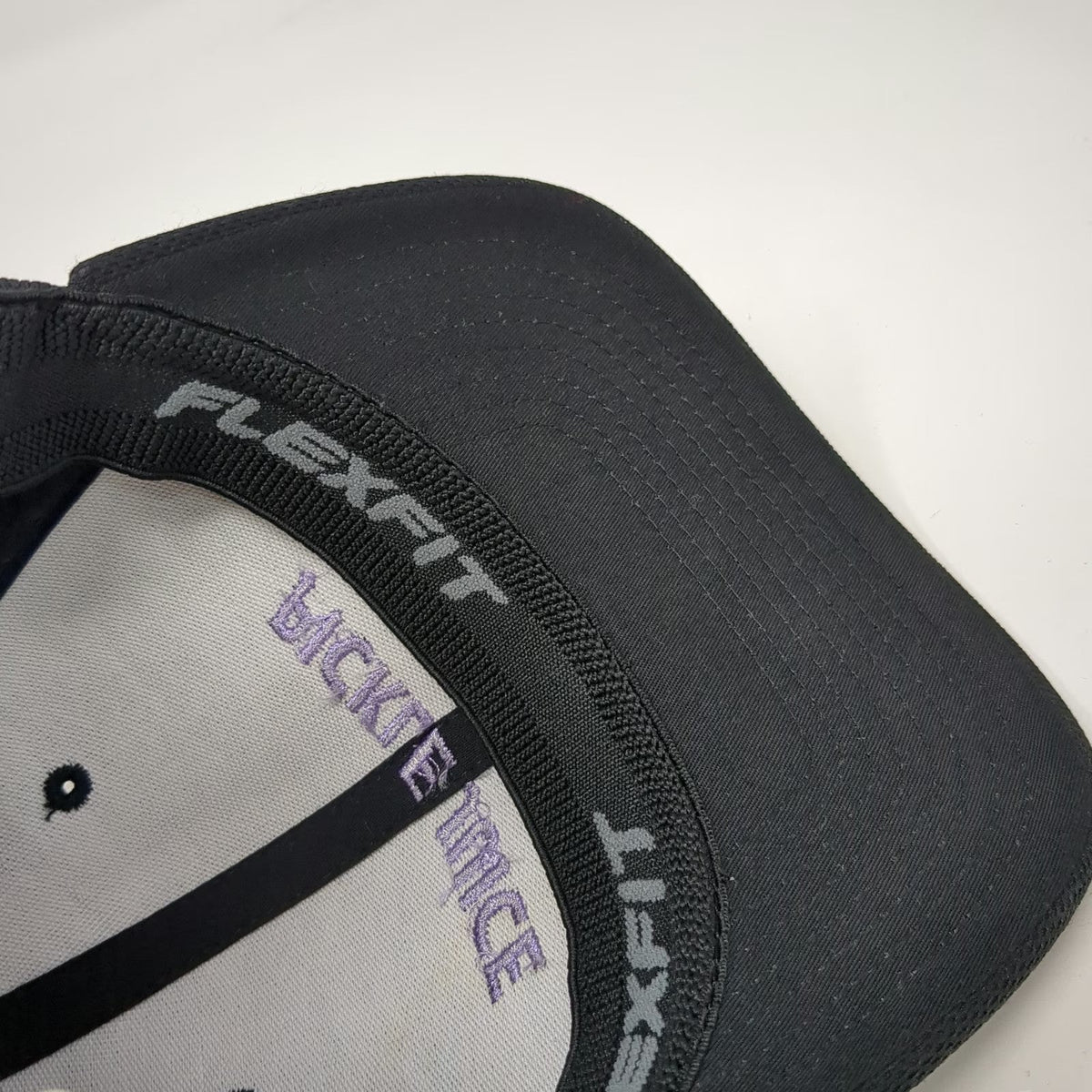 Flexfit Pickle Juice Baseball Cap Black Purple XL Stretch Hat Yupoong Polyester