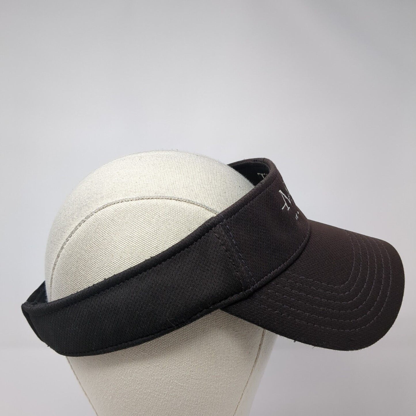 Midwest Pool Management Strapback Sun Visor Hat Black One Size Adjustable Otto