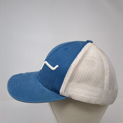 Kimes Ranch Snapback Mesh Back Trucker Hat Blue One Size 6 Panel Outdoor