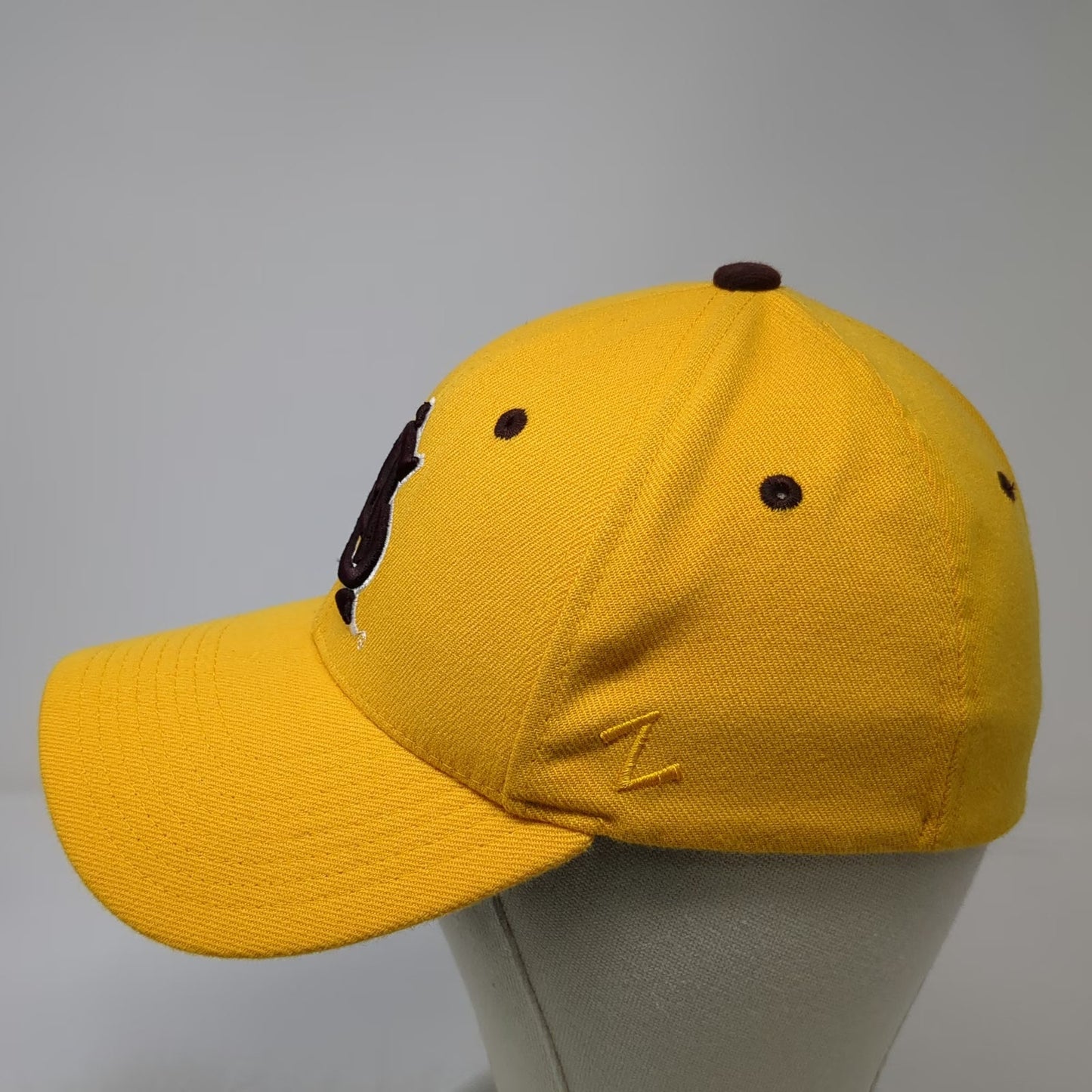 Zephyr Arizona State Sun Devils NCAA Yellow S Hat Sparky Brown Underbrim Fitted