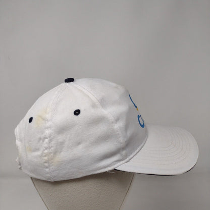Costa Strapback Hat White One Size Adjustable Vented Holes 6 Panel Unique Europe