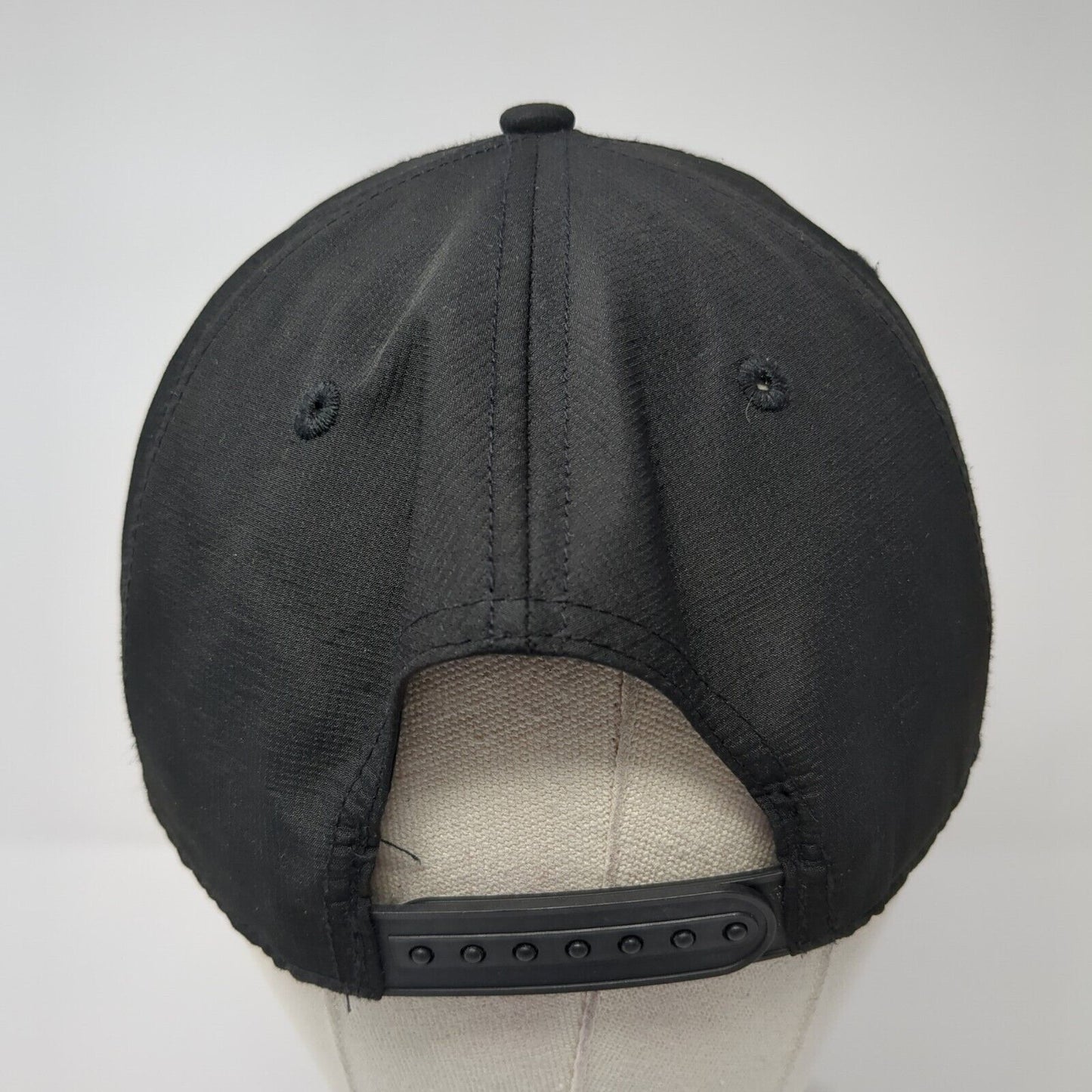 Crossed Golf Clubs Snapback Hat Black One Size Adjustable 6 Panel Signatures