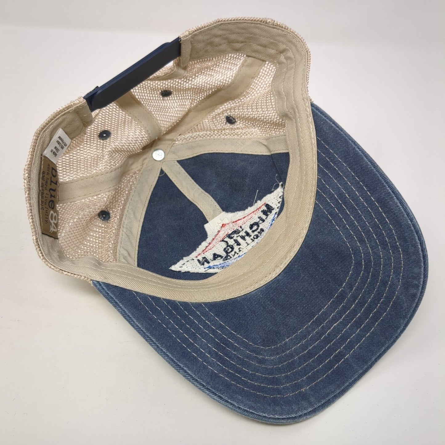 1837 Michigan Holland Snapback Trucker Hat Multi OS Adjustable Mesh Back Blue84