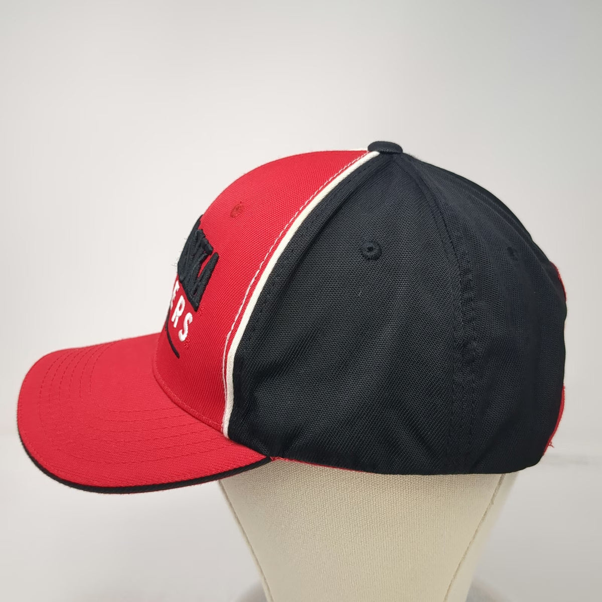 Nebraska Huskers NCAA Captivating Snapback Hat Red Black White One Size 1869 N