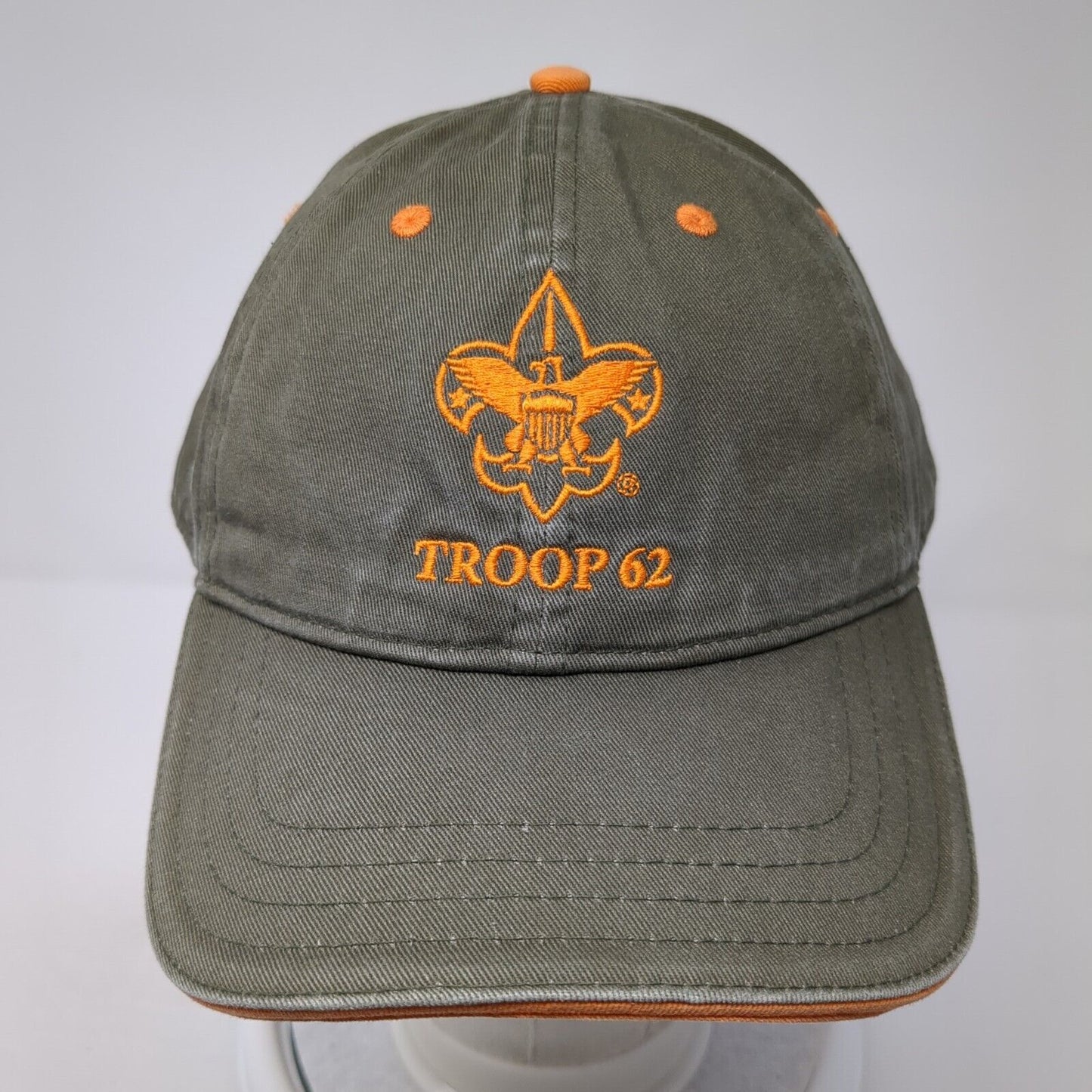 Troop 62 Slideback Hat Brown One Size Adjustable Embroidered Pukka