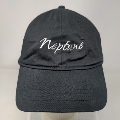 Neptune Fitted Hat Black Large/XL Embroidered 6 Panel Nu-Fit KC Caps