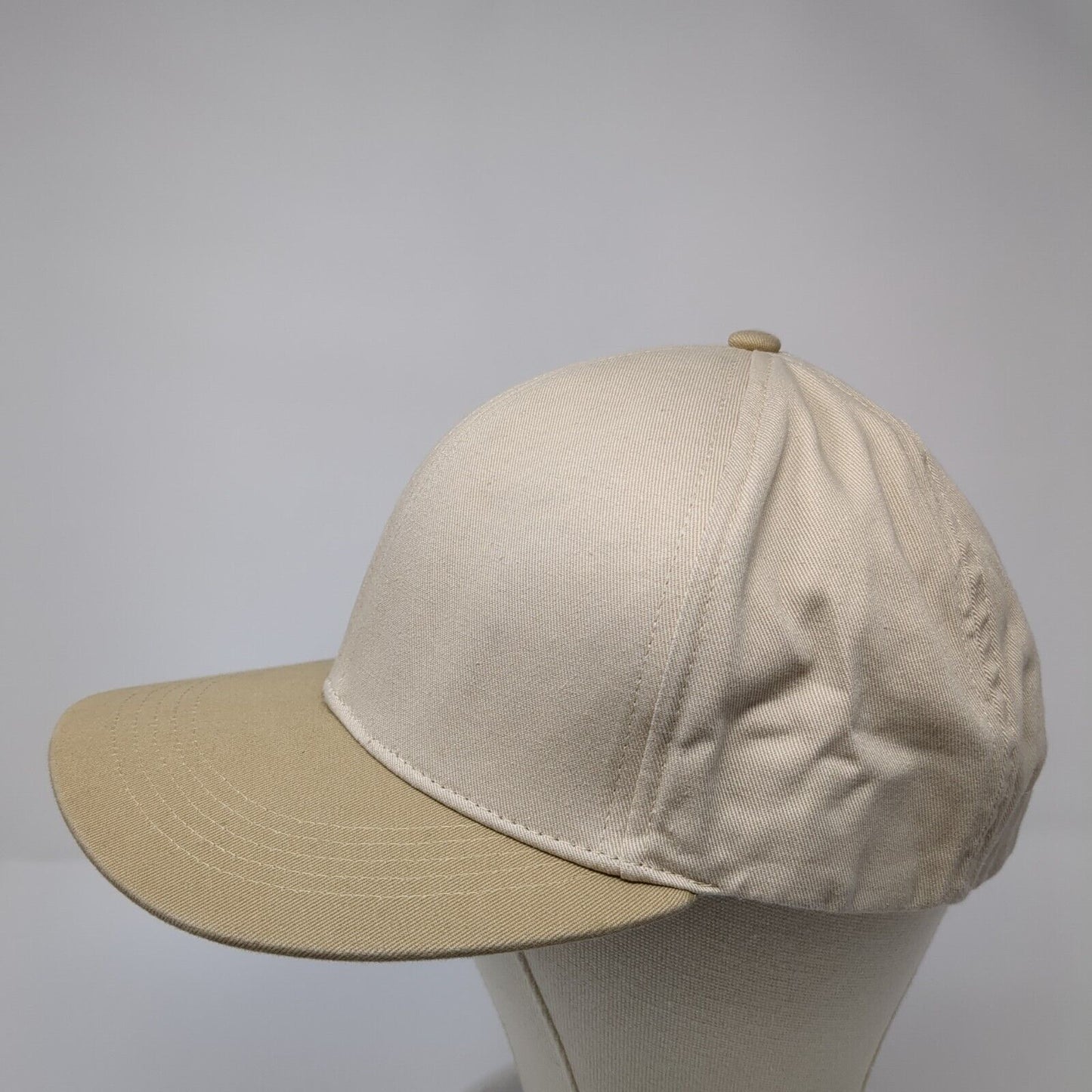 Gap Snapback Hat Tan One Size Adjustable Vented Holes 6 Panel Blank Cotton