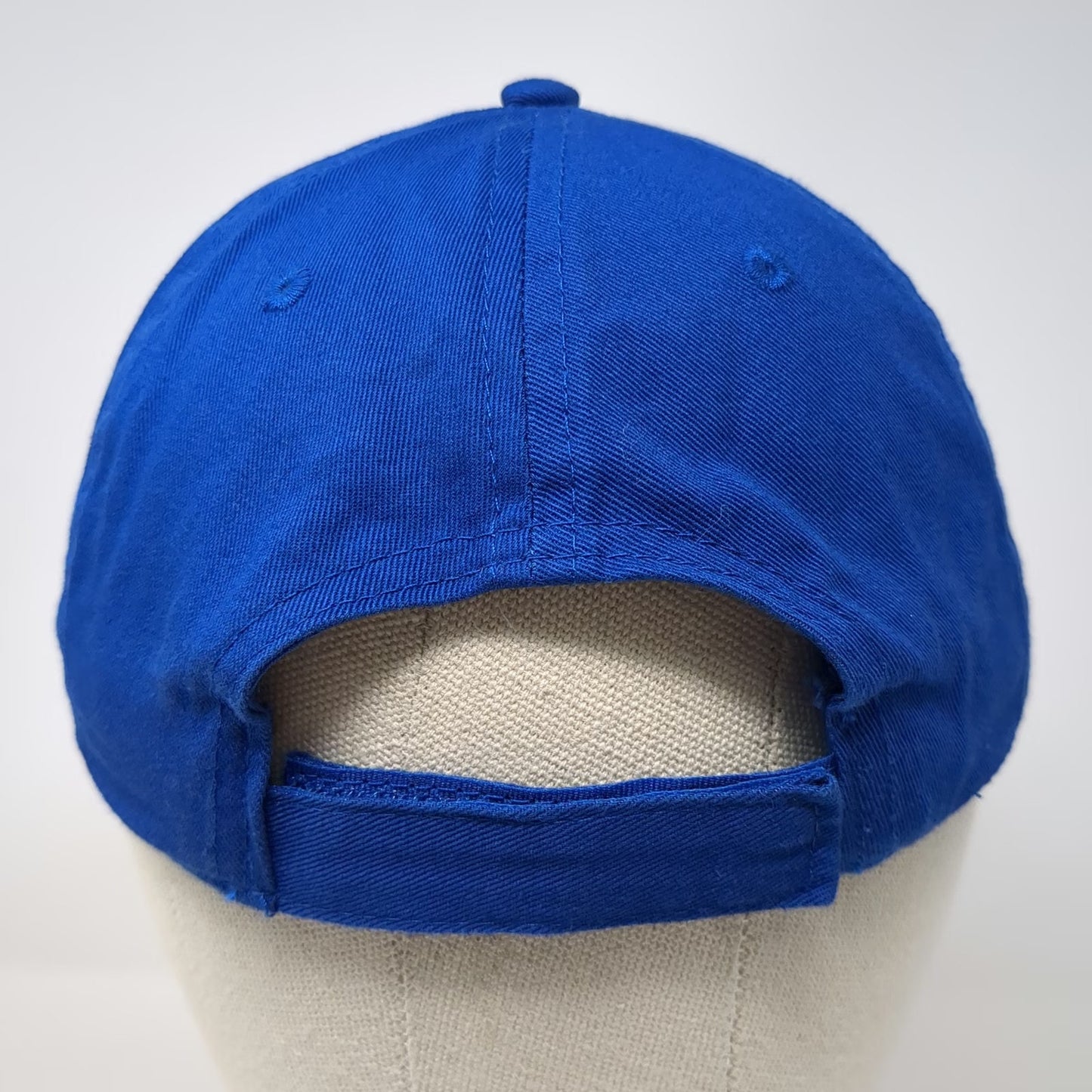 Fahrenheit Baseball Cap Blue White One Size Embroidered Strapback Bowling Hat