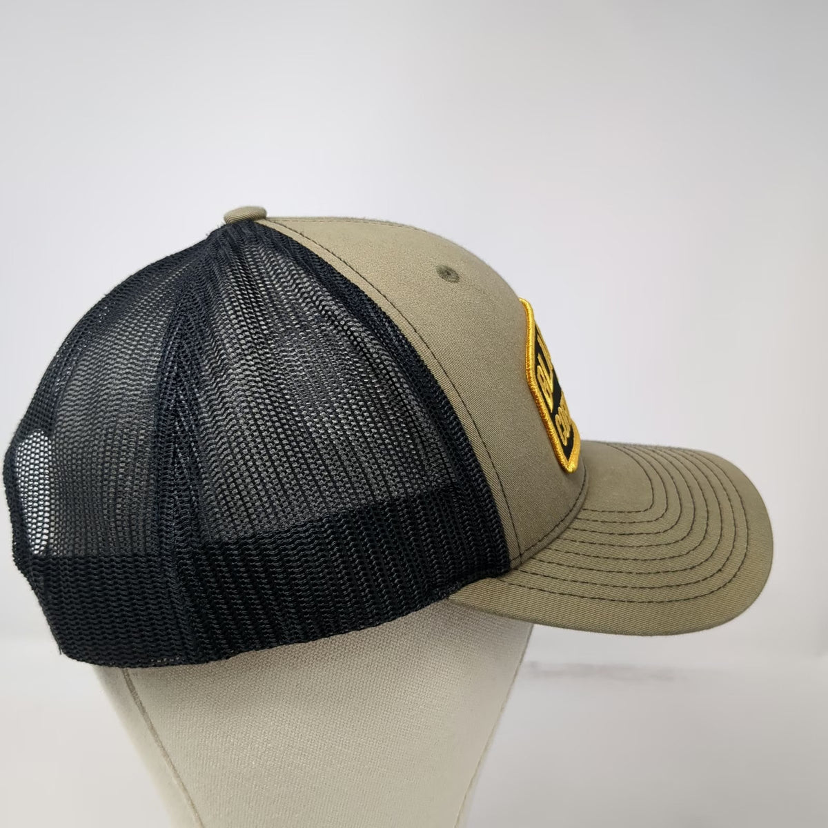 Richardson Trucker Hat Green One Size Black Rifle Coffee Company Mesh Snapback
