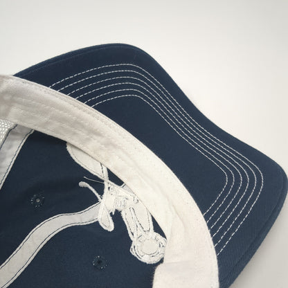 Lake 30 Strapback Trucker Hat Blue One Size Mesh Back Outdoor District